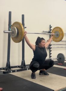 Woman snatching 55kg