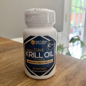 A bottle of krill oil