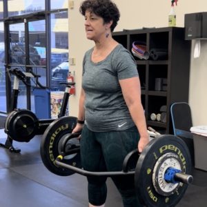 Woman Deadlifting