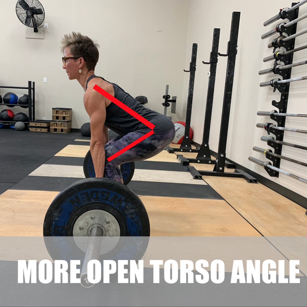 Side view of Deadlift demonstrating correct start position